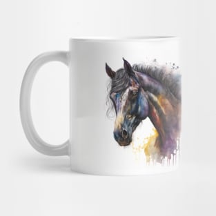 Horse Watercolour Painting Mug